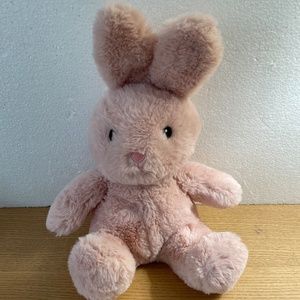 Spark Create Imagine Bunny Rabbit Rattle Plush Lovey Pink Crinkle Ears Paws 17”